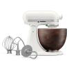 Kuchyňský robot ARTISAN 5KSM156 4,7 l, porcelánově bílá, s dřevěnou mísou, KitchenAid