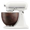 Kuchyňský robot ARTISAN 5KSM156 4,7 l, porcelánově bílá, s dřevěnou mísou, KitchenAid