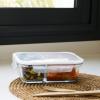 Box na potraviny PKV-033 1,45 l, sklo / silikon, Pebbly