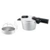 Tlakový hrnec VITAQUICK PREMIUM 4,5 l, s napařovací vložkou, nerez, Fissler
