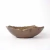 Servírovací talíř TERRA 26 x 23 cm, hnědá, keramika, MIJ