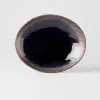Jídelní talíř GLOSS BLACK 24 cm, černá, keramika, MIJ