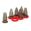Sada cukrářských špiček, sada 6 ks, hladké, tritan, de Buyer
