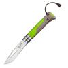 Kapesní nůž N°08 OUTDOOR 8,5 cm, zelená, Opinel
