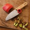 Dětský nůž LE PETIT CHEF 10 cm, červená, s chráničem prstů, Opinel