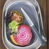 Jídelní nůž BON APPÉTIT + 11 cm, sada 4 ks, šedá, plast, Opinel