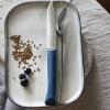 Jídelní nůž BON APPÉTIT + 11 cm, modrošedá, plast, Opinel
