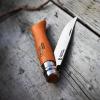 Kapesní nůž N°02 CARBON 3,5 cm, přírodní, bukové dřevo, Opinel