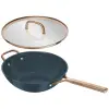 Wok MILANO 30 cm, s poklicí, modrá, keramika, Zwilling