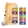Dárková sada čajů HERBAL TEAS, 5 x 20 g plechovka + infuzér, Kusmi Tea