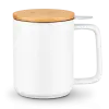 Hrnek na čaj s infuzérem 480 ml, bílá, porcelán, Kusmi Tea