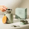 Hrnek na čaj s infuzérem 480 ml, světle zelená, porcelán, Kusmi Tea