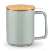 Hrnek na čaj s infuzérem 480 ml, světle zelená, porcelán, Kusmi Tea